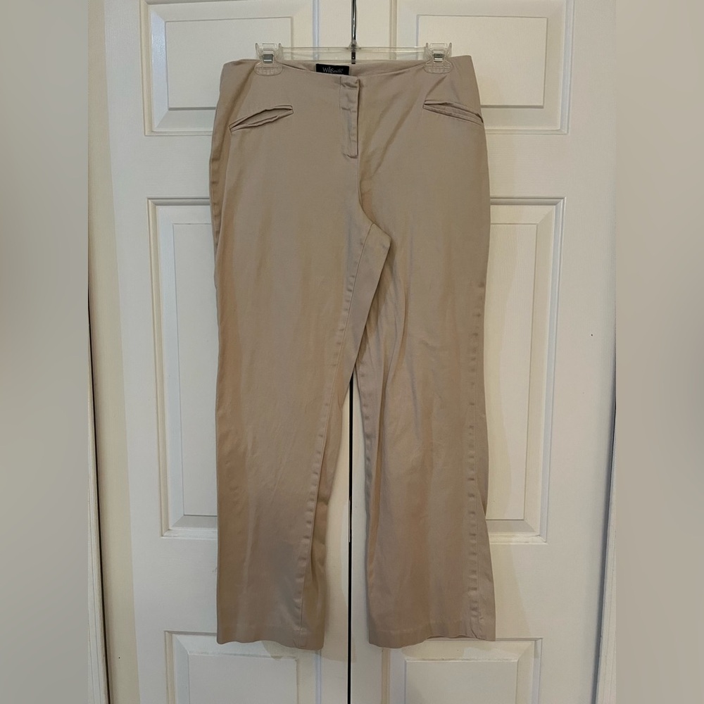 Willi Smith Stretch Khaki Pants Size 10